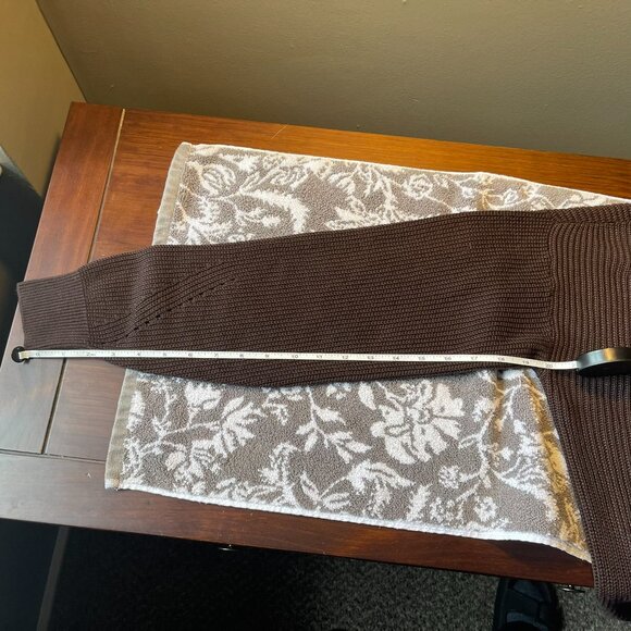 NWOT Women's Wrap Sweater Chocolate-Large - Picture 12 of 14